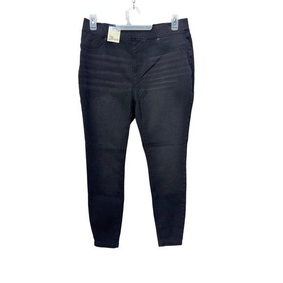 Terra and Sky Women's‎ Plus Size Skinny High Rise Jeggings, Washed Black Size 4x - Picture 1 of 6